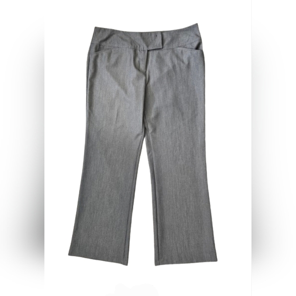 Studio 253 Women's Trouser Pants Size 16 Gray Straight Leg Office Minimalist - Picture 1 of 12